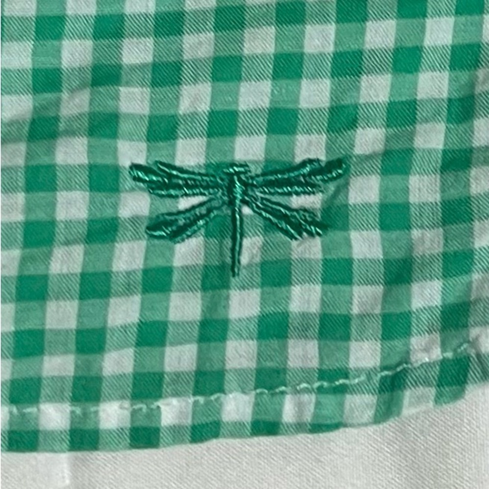 Crown & Ivy gingham long sleeve button down shirt 100 % cotton Size XL Petite - Picture 6 of 9